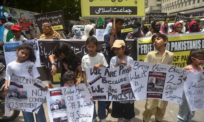 Two months on, fate of 10 Pakistani sailors held by Somali pirates hangs in balance